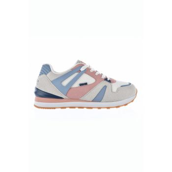 Pantofi sport de piele intoarsa ecologica cu garnituri de plasa
