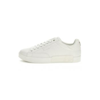 Pantofi sport din piele ecologica cu detaliu logo