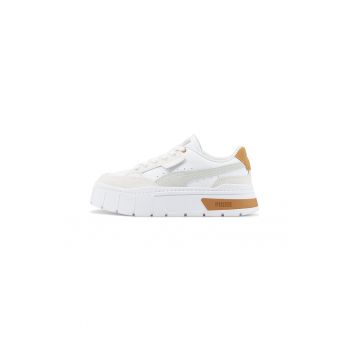 Pantofi sport flatform cu insertii din piele intoarsa Mayze Stack Luxe