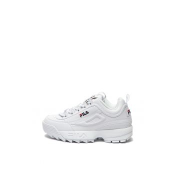 Pantofi sport masivi de piele ecologica Disruptor - Alb -