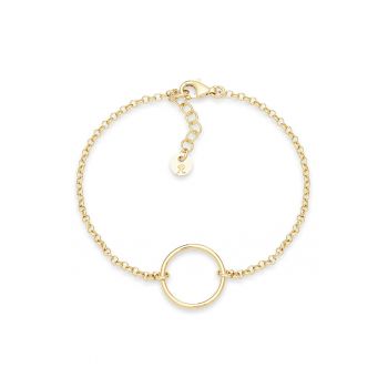 Bratara din argint veritabil cu talisman circular