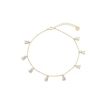 Bratara placata cu aur de 18K cu zirconia