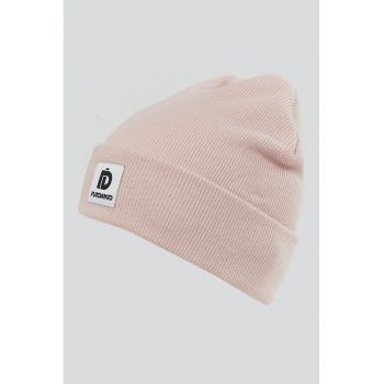 Caciula din tricot cu aplicatie logo Kingdom