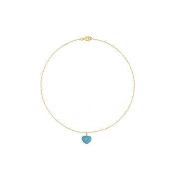 Colier cu pandativ inima din opal
