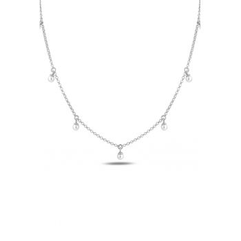 Colier din argint 925 decorat cu perle sintetice