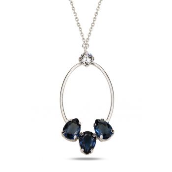 Colier din argint decorat cu cristale Swarovski