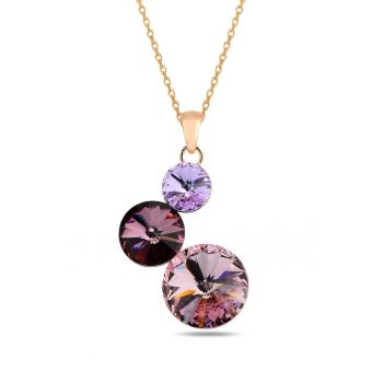 Colier din argint veritabil cu pietre Swarovski