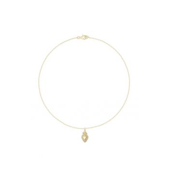 Colier placat cu aur de 14K si pandativ in forma de inima