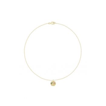 Colier placat cu aur de 18K si decorat cu zirconia