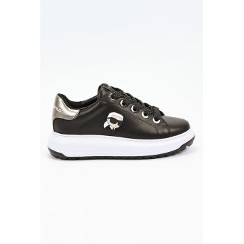 Pantofi sport din piele cu detaliu logo