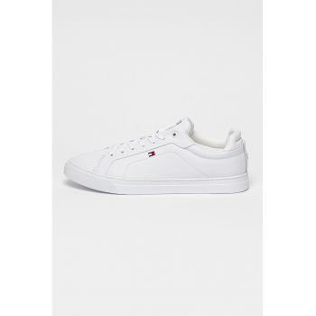 Pantofi sport din piele cu logo brodat discret Icoun Court