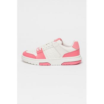 Pantofi sport din piele cu logo The Brooklyn