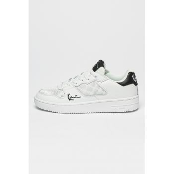 Pantofi sport din piele cu perforatii