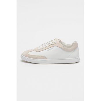 Pantofi sport din piele si garnituri din piele intoarsa