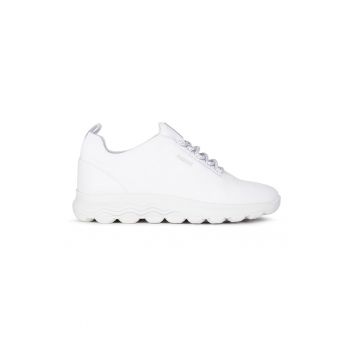 Pantofi sport din plasa tricotata cu detaliu de piele