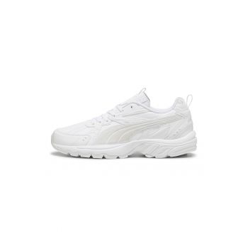 Pantofi sport low-cut de piele si piele ecologica Milenio