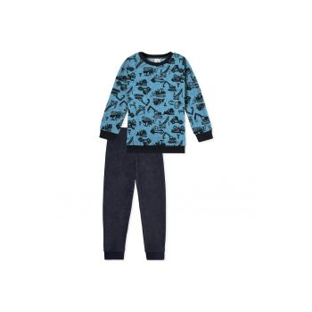 Pijama lunga cu imprimeu grafic