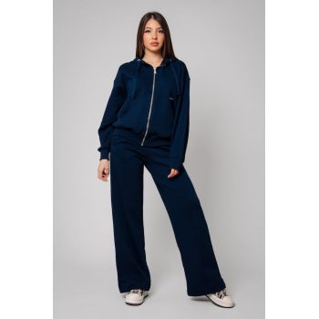 Set Mella hanorac cu fermoar si pantalon Navy 14764