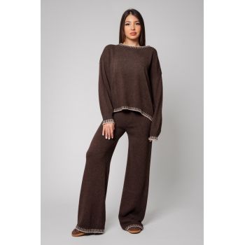 Set Talline din mix de lana si casmir Chocolate Chocolate