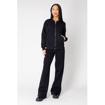 Trening cu gluga si interior din fleece Mella