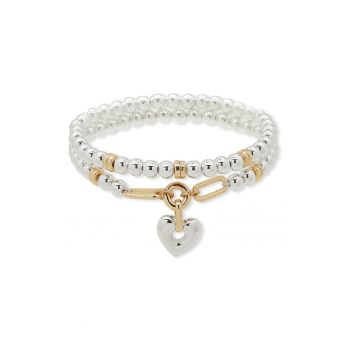 Bratara cu perla Holiday Hearts