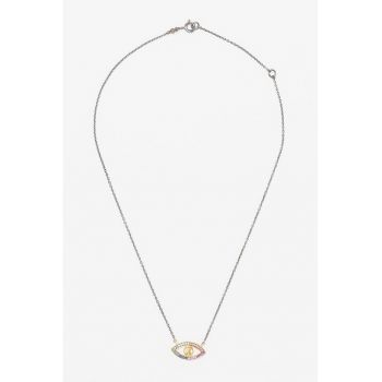 Colier de argint cu pandantiv Crystal Eye