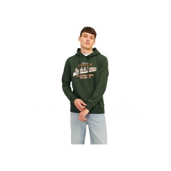 Hanorac JACK &JONES Logo 2 Colours Verde inchis