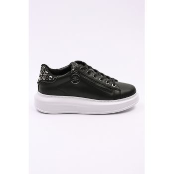 Pantofi sport de piele cu tinte