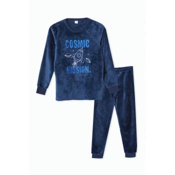Pijama din fleece cu pantaloni lungi