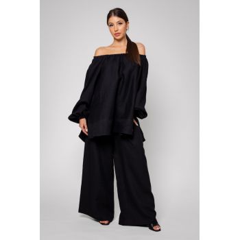 Set Bluza si Pantalon lung din 100% IN Black 13601