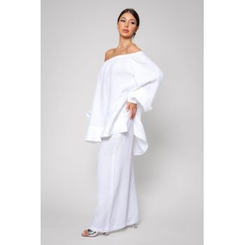 Set Bluza si Pantalon lung din 100% IN White 13603