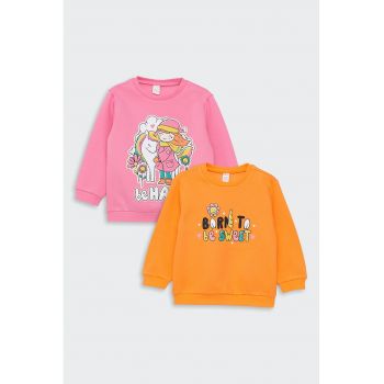 Set de bluza de trening cu imprimeu - 2 piese