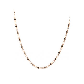 Colier placat cu aur de 18K si decorat cu zirconia