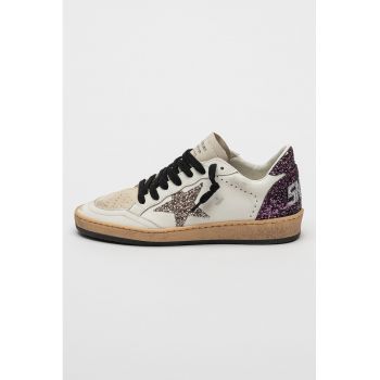 Pantofi sport din piele cu garnitura din piele intoarsa Ball Star