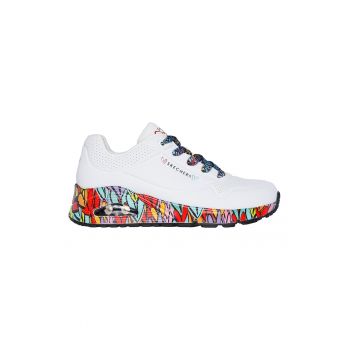 Pantofi sport din piele ecologica cu talpa wedge Ravaged Love