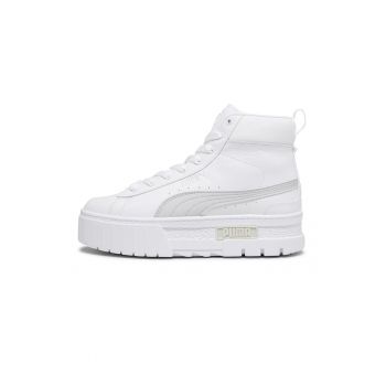 Pantofi sport high-top de piele cu insertii de piele ecologica Mayze