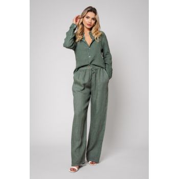 Set Camasa si Pantalon lung din IN Dark Olive 13057