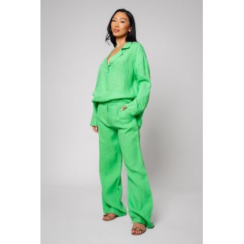 Set Camasa si Pantalon lung din IN Green 12661