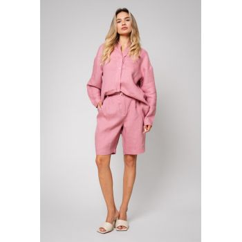 Set Larra Camasa oversized si Pantalon scurt din 100% IN Rose Quartz 13306