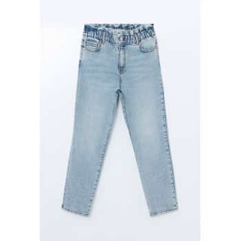 Blugi skinny cu talie inalta elastica