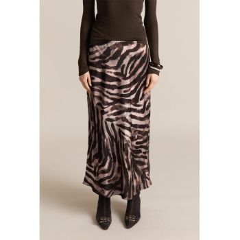 Fusta maxi cu animal print