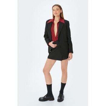 Fusta-pantalon cu talie inalta