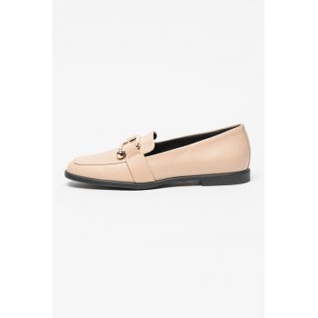Pantofi loafer din piele cu varf patrat Nuvola