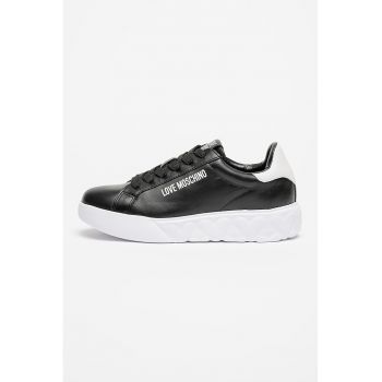Pantofi sport de piele cu logo