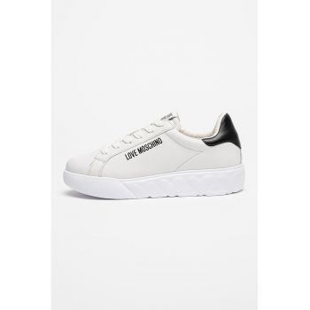 Pantofi sport de piele cu logo
