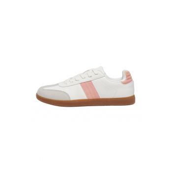 Pantofi sport de piele ecologica cu sireturi Pantofi sport de piele ecologica cu sireturi