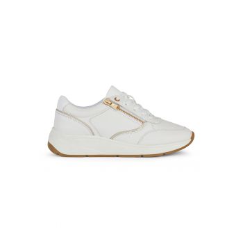 Pantofi sport de piele ecologica si material textil