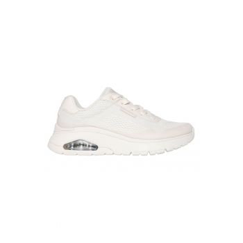 Pantofi sport din material textil cu talpa wedge si insertii din piele ecologica Uno Flex