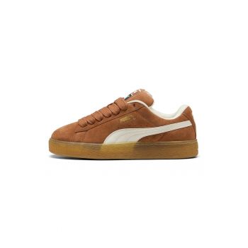 Pantofi sport din piele intoarsa cu insertii de piele