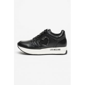 Pantofi sport low-cut de piele ecologica